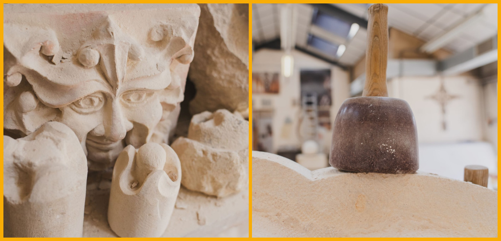Stone carving